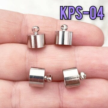 KPS-04 Gümüş Renk Pirinç Kapsül Kapama 8 mm