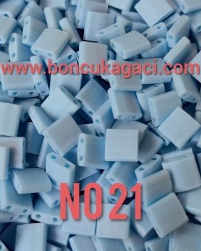 No: 21 Miyuki Boncuk , MİYUKİ TİLA  BONCUK TL2064 Mat Bebe Mavi 5 gr