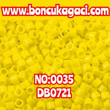 NO:035 Miyuki Delica Boncuk 11/0 DB0721 Opak Sarı