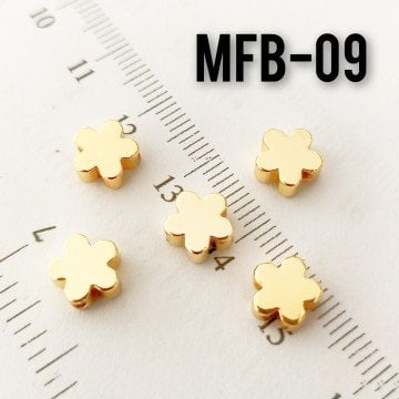 MFB-09 Altın Kaplama Çiçek 8 mm