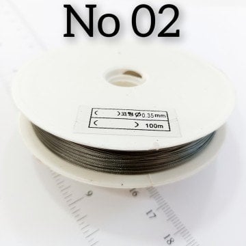 No 02 Hayalet Tel ( Çelik Tel ) 0.35 mm