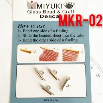 MKR-02 Orjinal Miyuki Korniş Kapama Gümüş Renk 10 mm