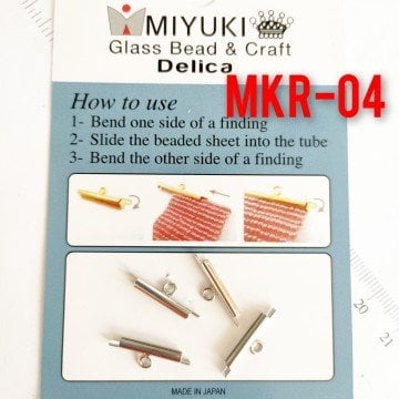 MKR-04 Orjinal Miyuki Korniş Kapama Gümüş Renk 15 mm