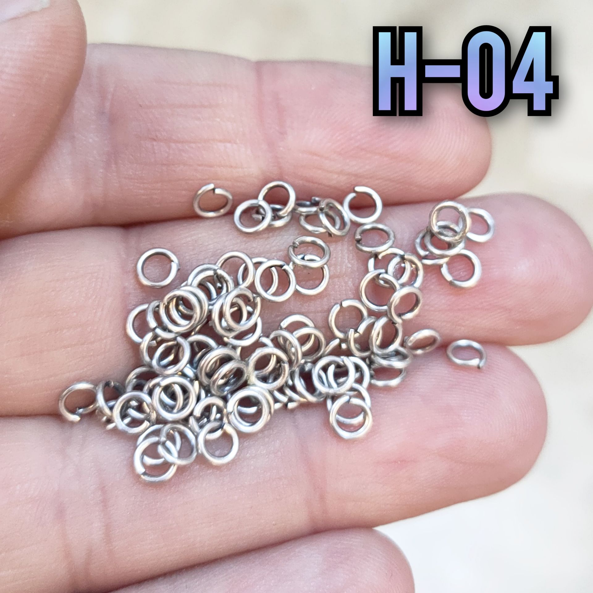 H-04 gümüş kaplama 4 mm halka 5 gr