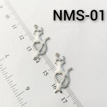 NMS-01 Nikel Kaplama Beyaz Mineli Kedi