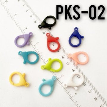 PKS-02 Karışık Renk Plastik Papağan Orta Boy