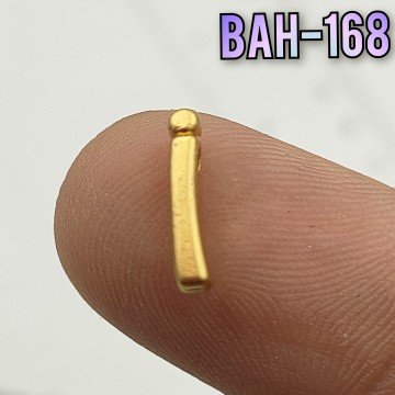 BAH-168 24 Ayar Mat Altın Kaplama İ Harfi Boncuk