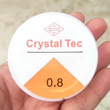 Crystal Tec 0.8 Şeffaf Lastikli Misina