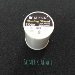 Miyuki Boncuk İpi Kırık Beyaz - 500 metre - No:2