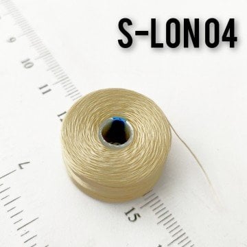 No-04 S-Lon Amerikan Boncuk İpi Bej 0.30 mm