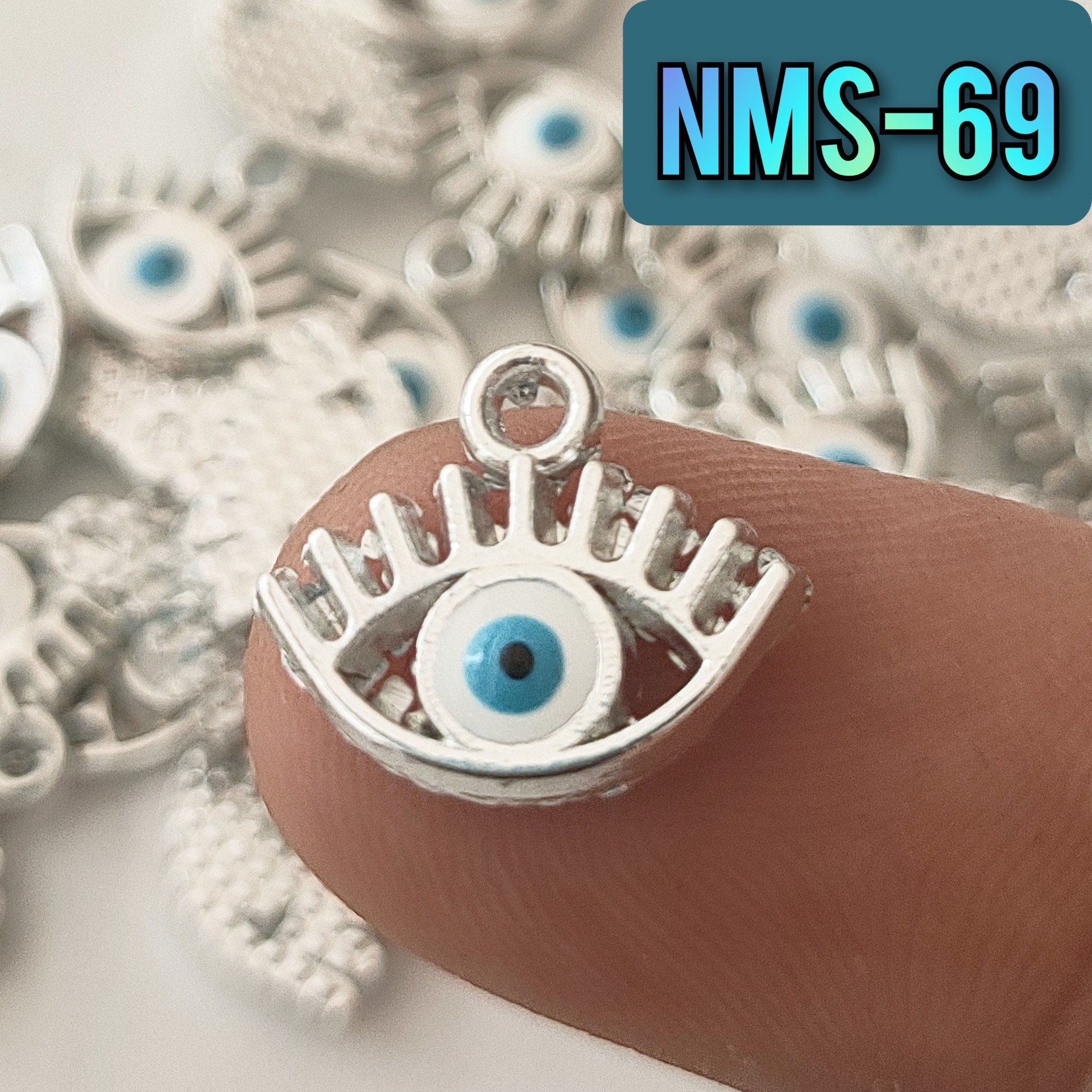 NMS-69 Rodyum Kaplama Mineli Göz Sallantı