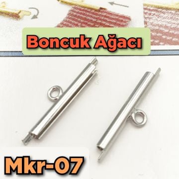 MKR-07 Orjinal Miyuki Korniş Kapama Gümüş Renk 20 mm