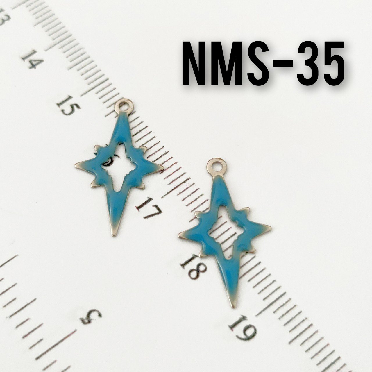 NMS-35 Nikel Kaplama Turkuaz Mineli Yıldız