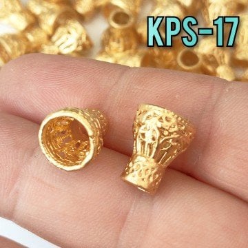 KPS-17 24 Ayar Mat Altın Kaplama Huni Kapama 8 mm