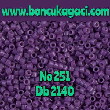 NO:251 Miyuki Delica , Miyuki Boncuk 11/0 DB2140 Mor