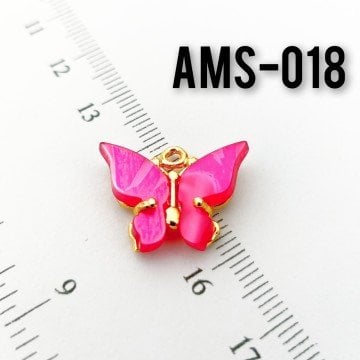 AMS-018 Altın Kaplama Sedefli Kelebek
