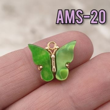 AMS-020 Altın Kaplama Sedefli Kelebek