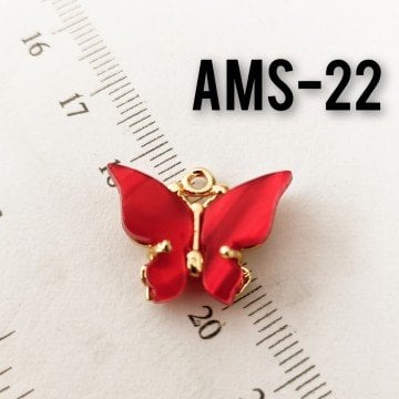 AMS-022 Altın Kaplama Sedefli Kelebek