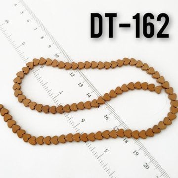 DT-162 Koyu Bakır Renk Kalp Hematit 6 mm
