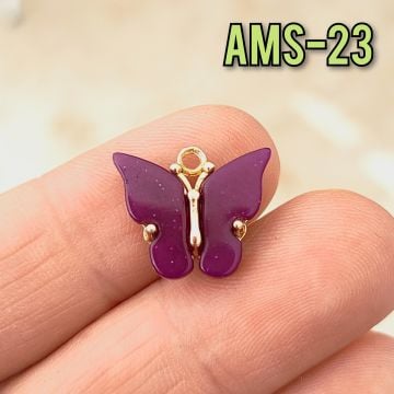 AMS-023 Altın Kaplama Sedefli Kelebek