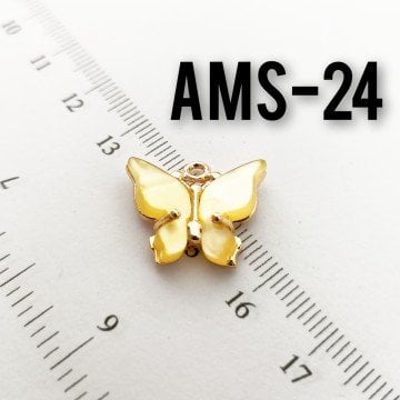 AMS-024 Altın Kaplama Sedefli Kelebek