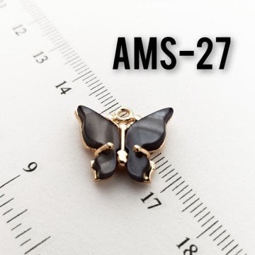AMS-027 Altın Kaplama Sedefli Kelebek