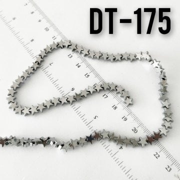 DT-175 Gümüş Renk Yıldız Hematit 6 mm