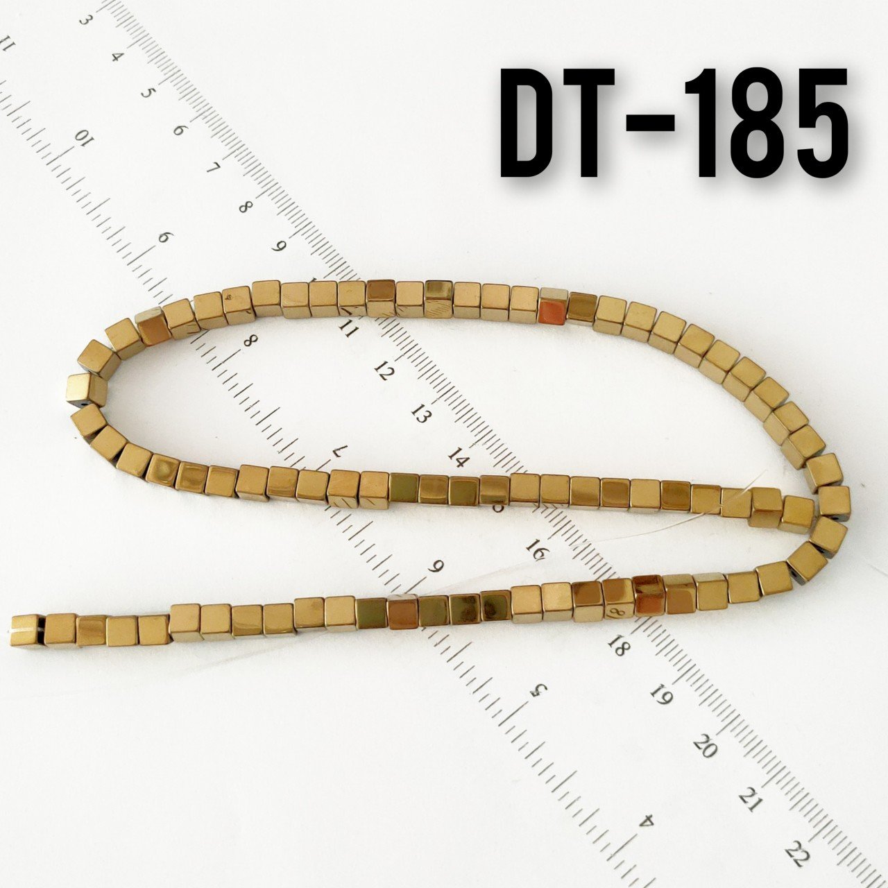 DT-185 Açık Bakır Renk Küp Hematit 5 mm