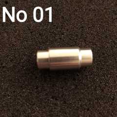 No: 01 - 6 mm Gümüş Renk Kapsül Mıknatıs Kapama