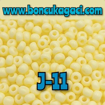 J-11 Limon Sarı Preciosa Jabloneks Kum Boncuk 8/0 (3mm)