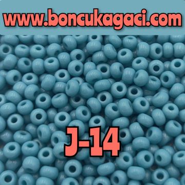 J-14 Turkuaz Mavi Preciosa Jabloneks Kum Boncuk 8/0 (3mm)