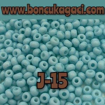 J-15 Açık Turkuaz Mavi Preciosa Jabloneks Kum Boncuk 8/0 (3mm)