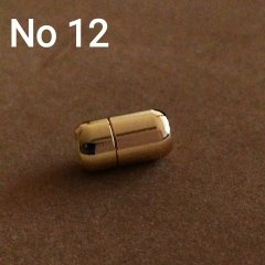 No: 12 - 7 mm Altın Renk Kapsül Mıknatıs Kapama