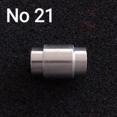 No: 21 - 8 mm Gümüş Renk Kapsül Mıknatıs Kapama