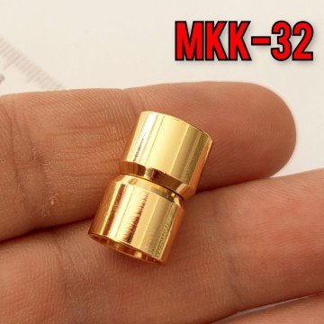 No: 32 - 10 mm Altın Renk Kapsül Mıknatıs Kapama