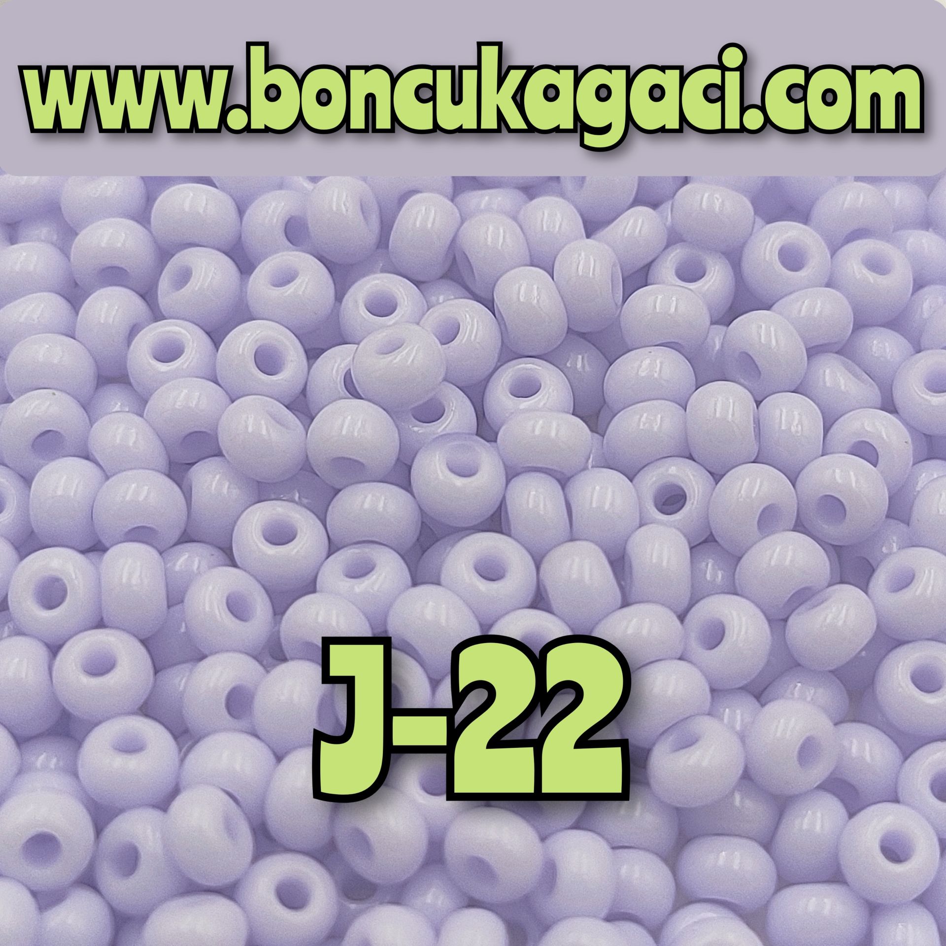 J-22 Soft Lila Preciosa Jabloneks Kum Boncuk 8/0 (3mm)