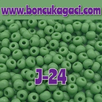J-24 Yeşil Preciosa Jabloneks Kum Boncuk 8/0 (3mm)