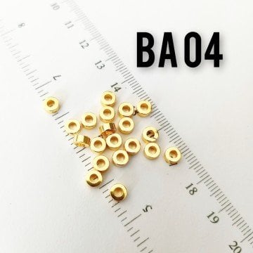BA 04 Altın Kaplama 4 mm Boncuk Arası