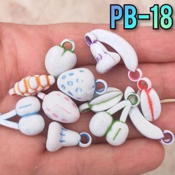 Pb-18 Soft Renk Desenli Karışık Meyve Figür Plastik Sallantı