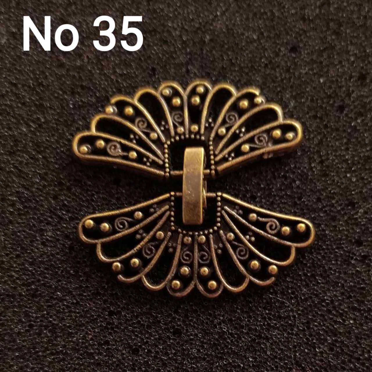 No : 35 Kelebek Kapama antik renk 30 mm