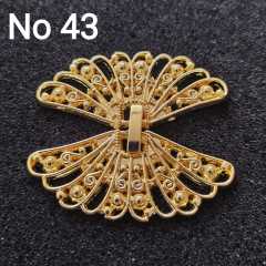 No : 43 Kelebek Kapama altın kaplama 40 mm