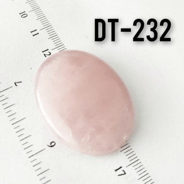 Dt-232 Oval Kabaşon Pembe Kuvars 40*30 mm