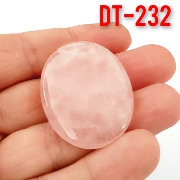 Dt-232 Oval Kabaşon Pembe Kuvars 40*30 mm