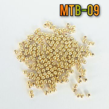 MTB-09 Altın Kaplama Metal Boncuk 2.5 mm