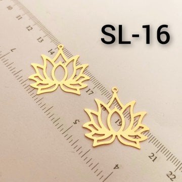 SL-16 Altın Kaplama Lotus  Çiçeği