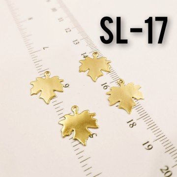 SL-17 Altın Kaplama Yaprak Sallantı