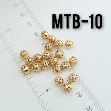 MTB-10 Altın Kaplama Dantel Top 6 mm