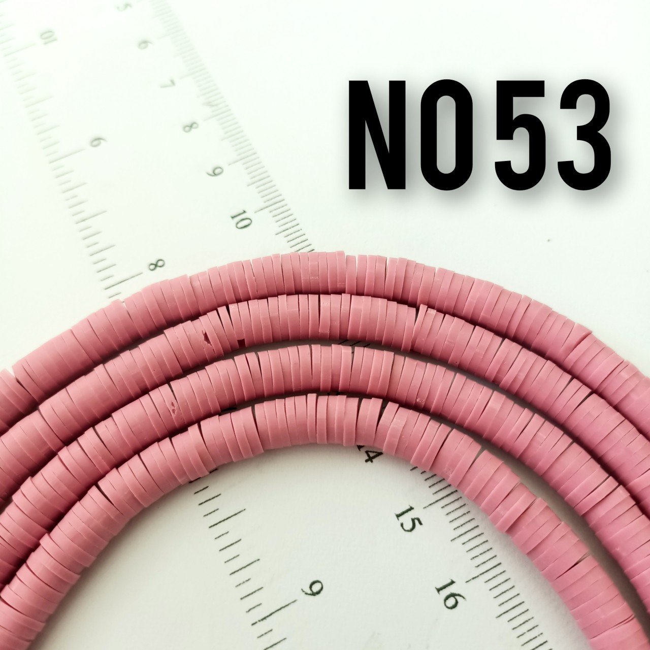 No : 53 Antik Pembe Fimo Hamur Boncuk