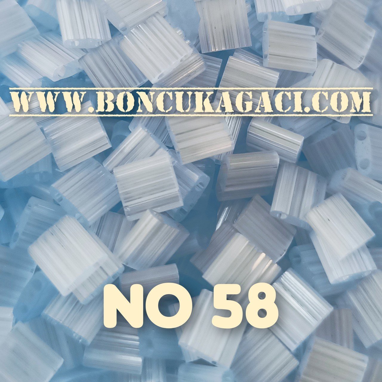 No: 58 Miyuki Boncuk , MİYUKİ TİLA  BONCUK TL2562 Silk Mavi 5 gr