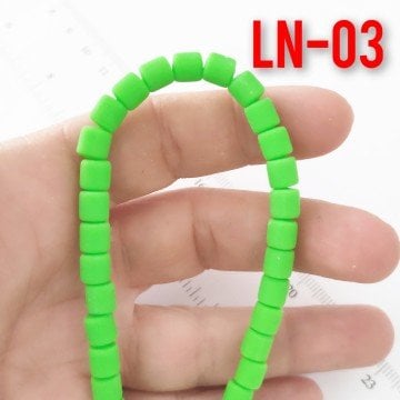 LN-03 Canlı Yeşil Lino Boncuk 6 mm
